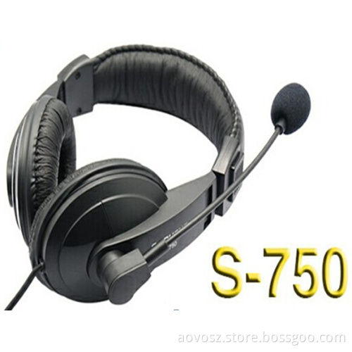 Aovo-S750 Low Price Headband Headphone/Headset with Microphone